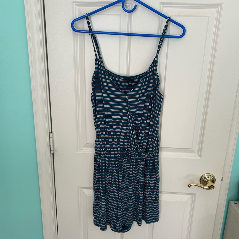 American Eagle Striped Romper